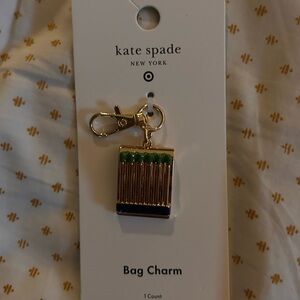 Kate Spade Green and Gold Matchbook Key Holder